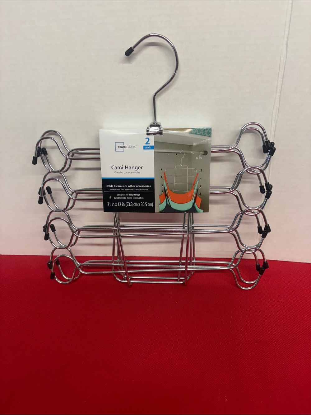 Mainstays Chrome Multi-Tier Cami Hanger - Silver